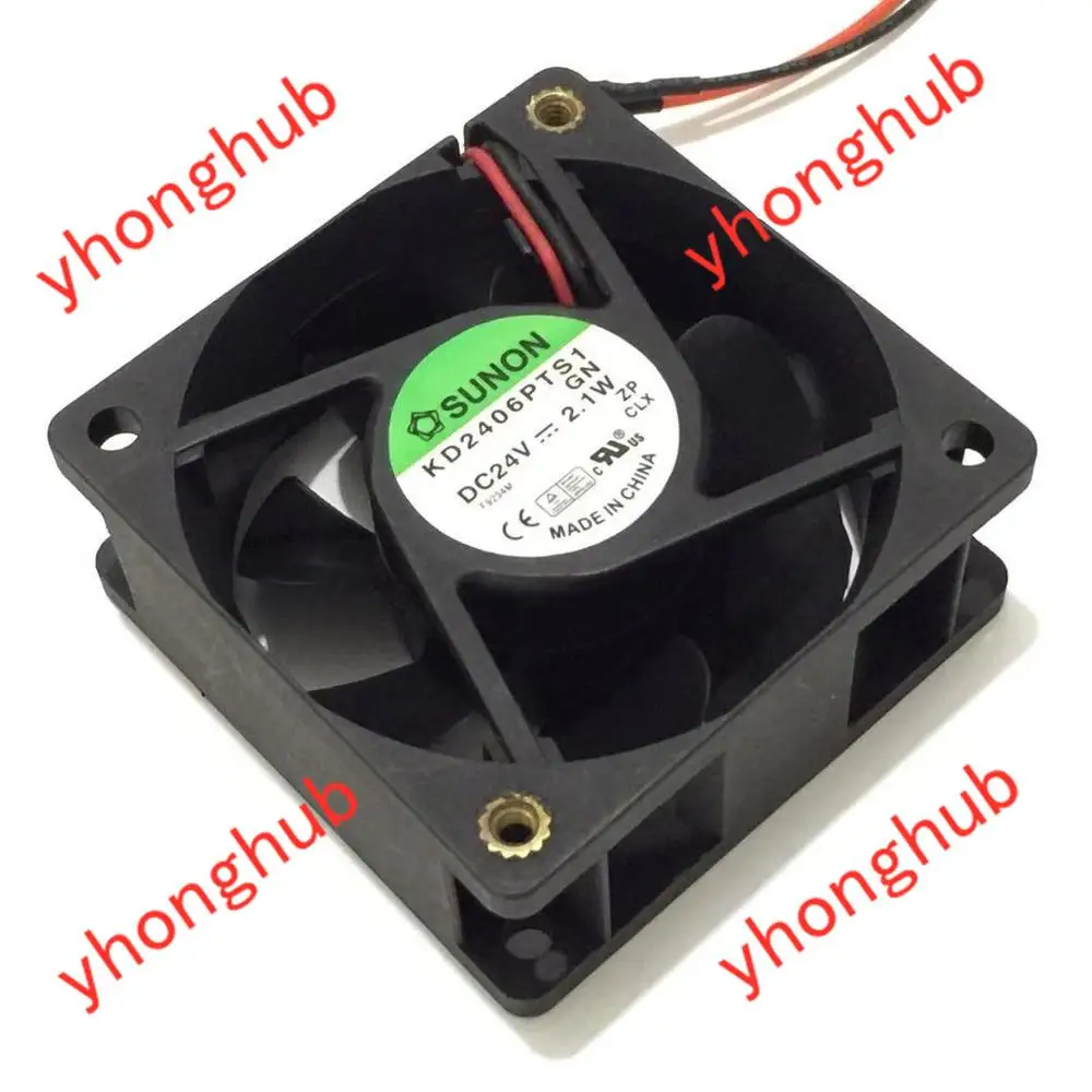 SUNON KD2406PTS1 DC 24V 2 1 W проводной 60x60x25 мм Сервер вентилятор охлаждения|square fan|server fandc 24v fan