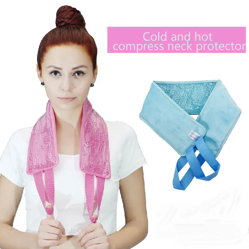 

Gel Neck Protector Relieve Neck Pain Practice Hot Cold Gel Bead Pack Comfortable And Soft Plush Backing Shoulder Relief XA48E