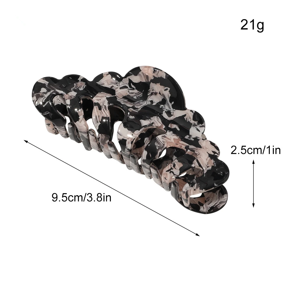 

Fashion Korean Version of Small Fresh Marble Ponytail Hair Card Acrylic Plate Hair Clip Headdress Hair Accessories Women