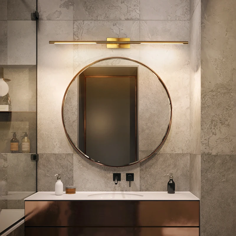 Зеркальный передний светильник простой современный светодиодный для ванной