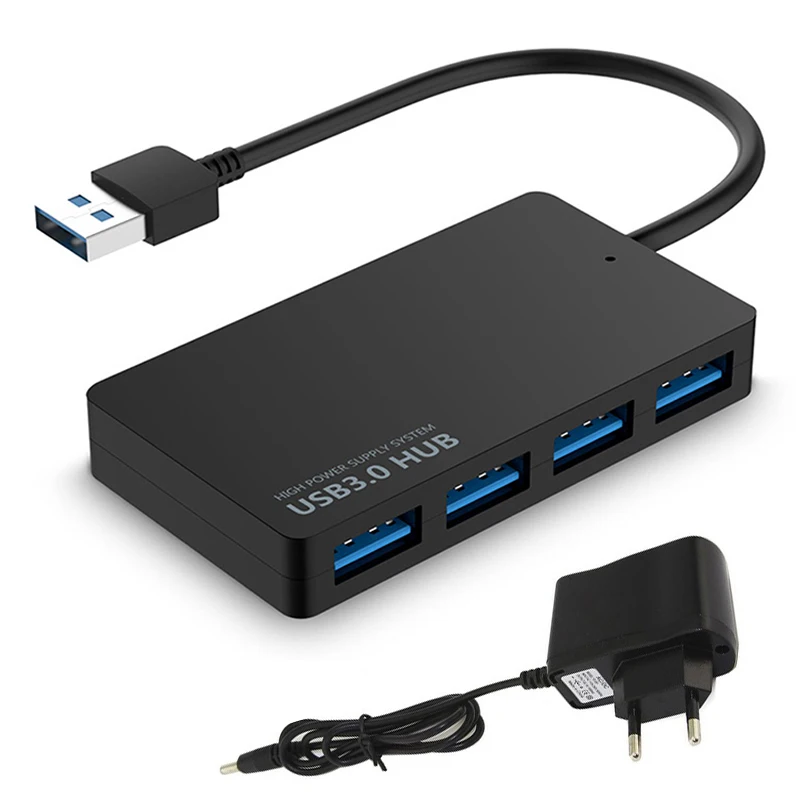 

USB 3.0 HUB 4 Port Power Supply OTG DC Power Interface for MacBook Laptop Tablet PC Computer Adapter Multi USB C 3.1 HUB