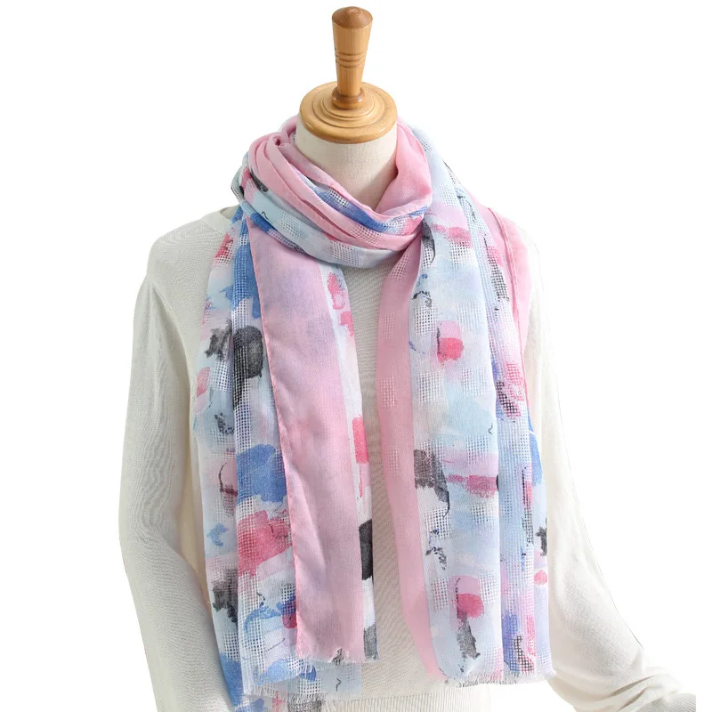 

xia han edition scarves literary fabric printed cotton and linen joker tourism is prevented bask in cape female 1191