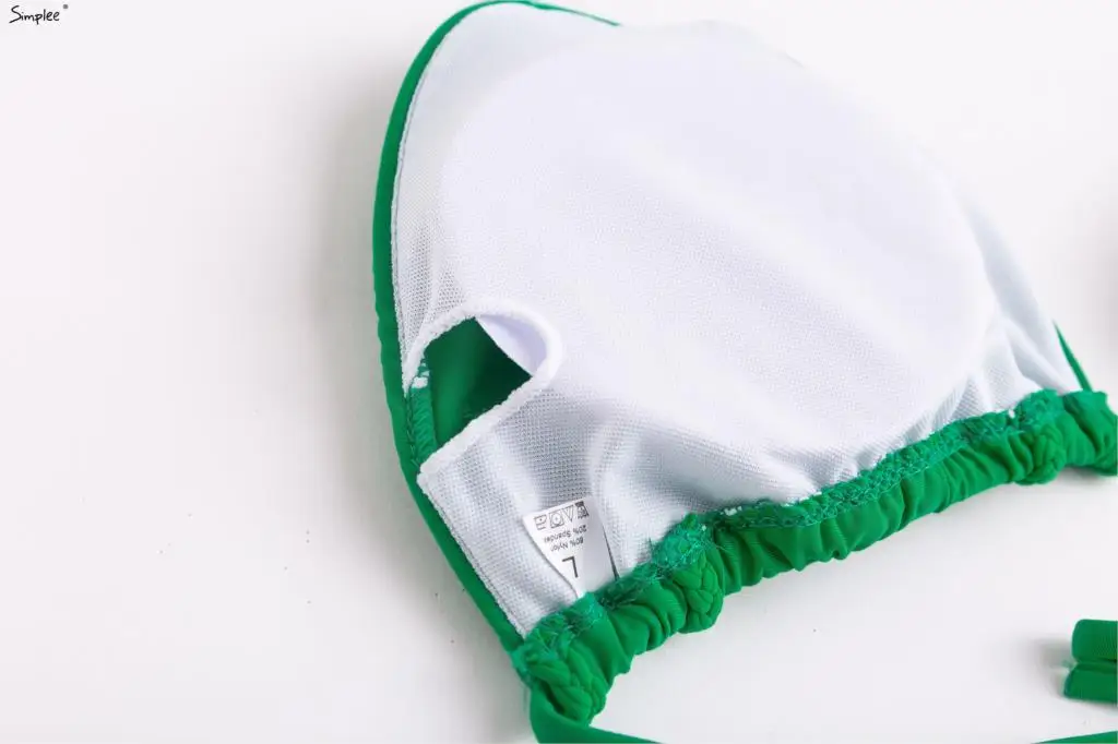 Раздельный купальник Simplee с леопардовым принтом нарядный эффектом пуш ап для