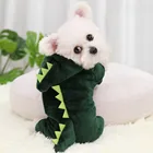 Pet галстук фильм для собак Одежда для кошек с милым динозавром и Стиль Щенок Собака толстовки Зимний мягкий теплый свитер с ворсом на внутренней стороне пальто для небольших для собачек-Мопсов