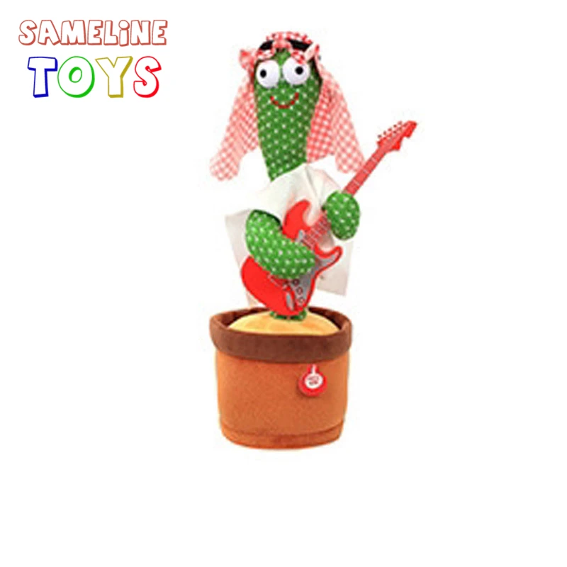 Электрическая запись говорящий танцующий кактус динамик игрушка повторение