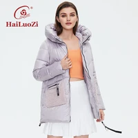 hailuozi women%e2%80%98s down jacket female 2021 winter new women coat large pocket padded hooded high quality lady zipper parkas 6019