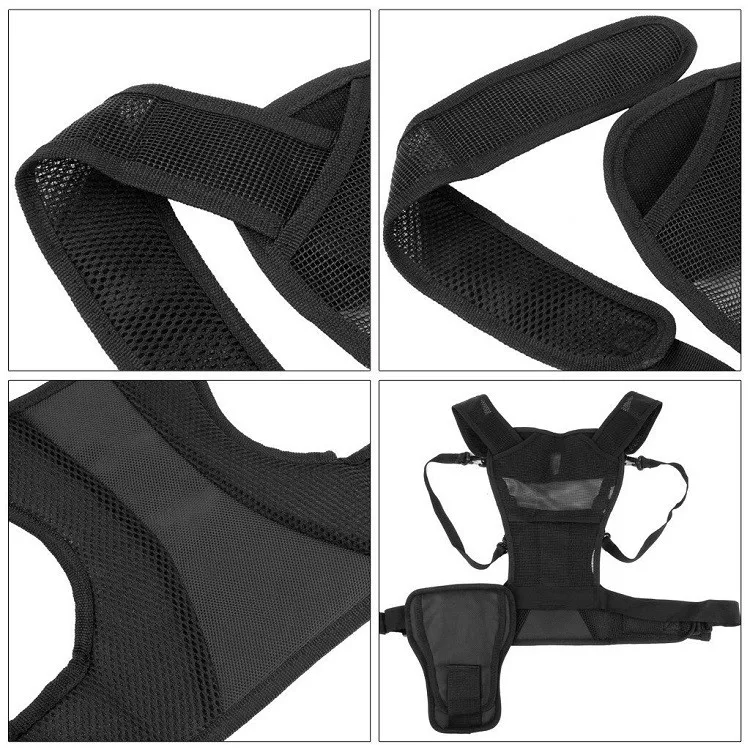 

Carrier II Multi Dual 2 Camera Carrying Chest Harness System Vest Quick Strap with Side Holster for Canon Nikon Sony