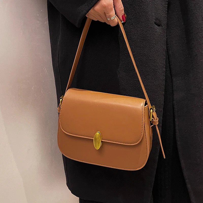 

Senior Retro Bag 2021 New Bag Female Autumn Messenger Bag Fashion Shoulder Bag Underarm Bag Square Bag Width: 22cm