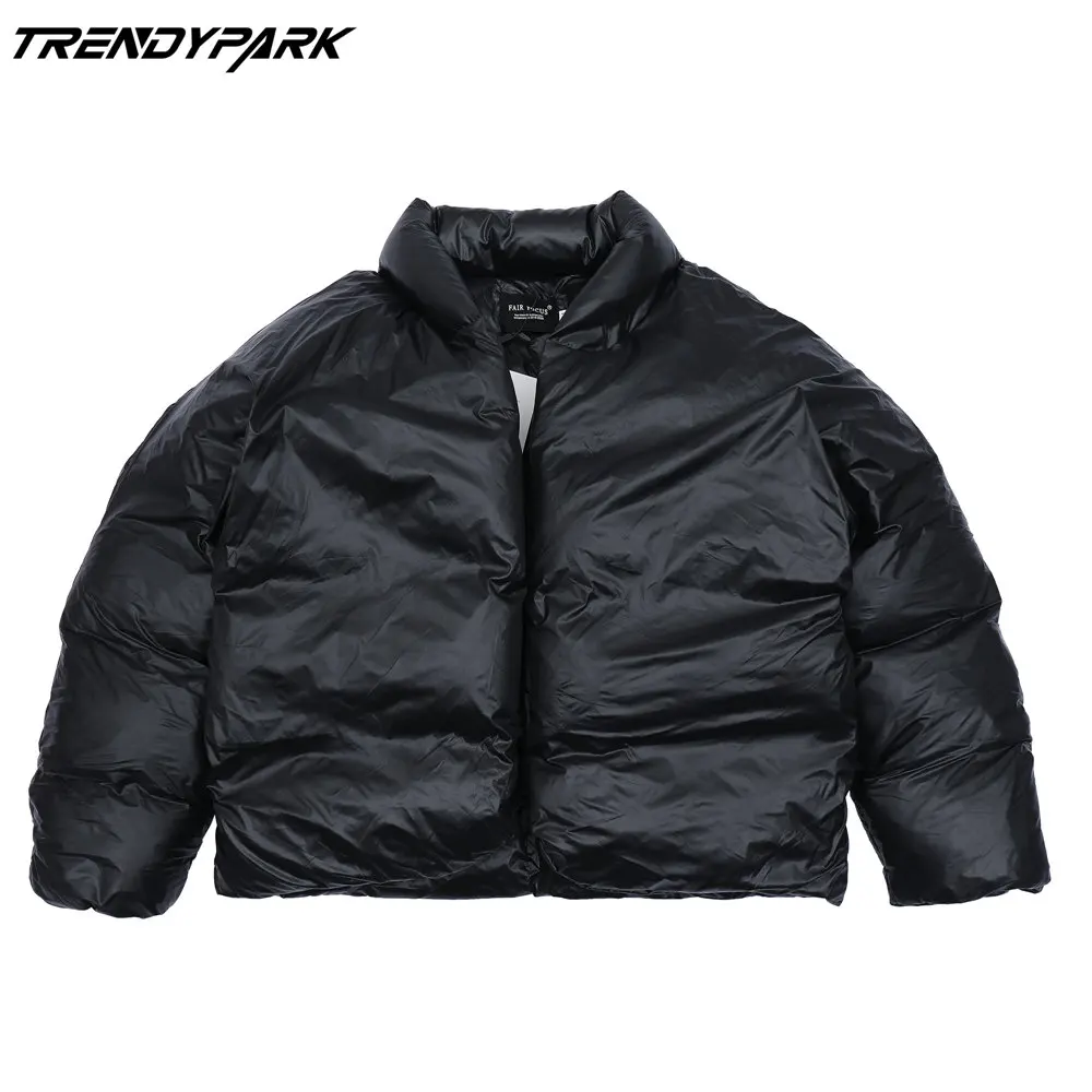 

Men's Women Winter Warm Jacket Thick Coat Patchwork Cartoon Bear Heated Padded Puffer Jacket Oversized Parka Men's Clothing