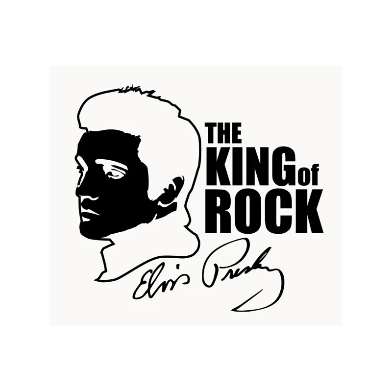 

Car Stickers Elvis Presley Rock AutographPVC Car Decoration Accessories Decals Creative Waterproof Black/white,17cm*16cm