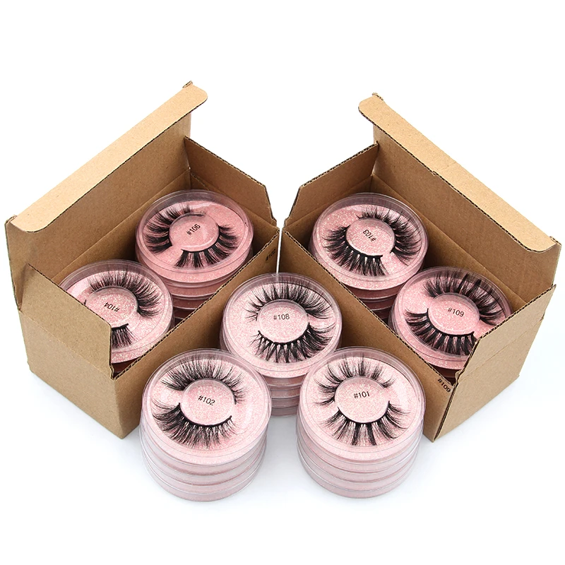 

Wholesale Mink Eyelashes Set 4/20/50/100 pcs 3d Mink Lashes Natural False Eyelashes Fake Eye lash Makeup False Lashes In Bulk