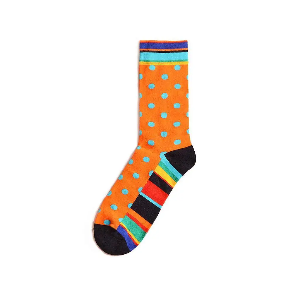 

2021 Fashion Trend Check Polka Dot Striped Cross Men's Socks S9Q2