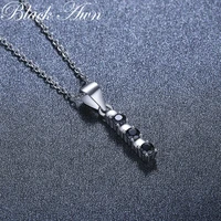 2021 new black awn silver necklace genuine 100 925 sterling silver necklace women jewelry pendants p207