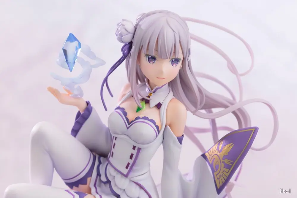 

Anime Re Zero Kara Hajimeru Isekai Seikatsu Emilia Pre-painted PVC Action Figures Collectible Model Toys Doll 17cm