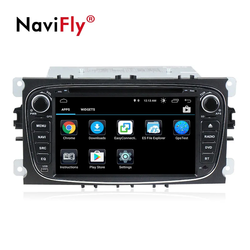 2din Android8.1 четырехъядерный автомобильный dvd gps плеер для Ford Focus Mondeo Galaxy с аудио Радио