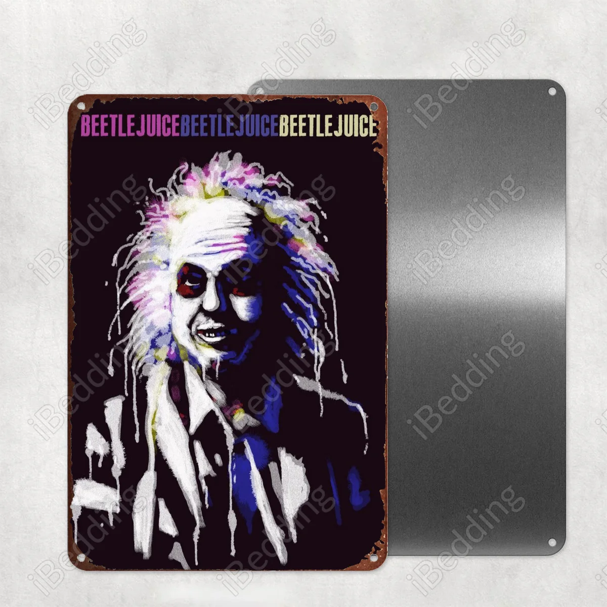

BEETLEJUICE 20x3 0 см винтажные металлические знаки под заказ номерные знаки Ретро табличка железная Живопись Домашний Декор