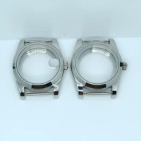 3639mm watch case polished stainless steel sapphire glass fit nh35 nh36 movement