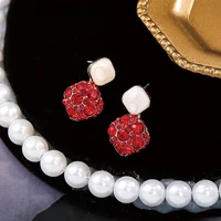 bright rhinestones earrings fashion all match multicolor dangle earrings for women 2020 fashion jewelry bijoux kolczyki