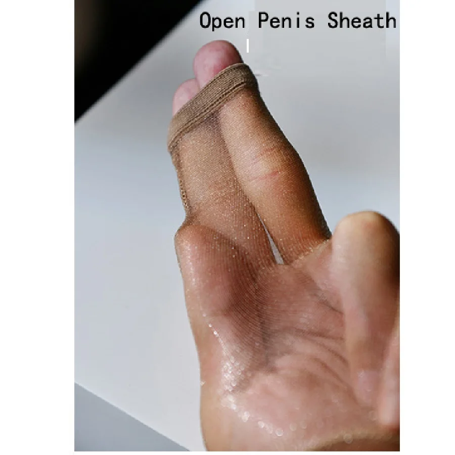 Колготки мужские кремовые пикантное нижнее белье Все в одном супертонкие