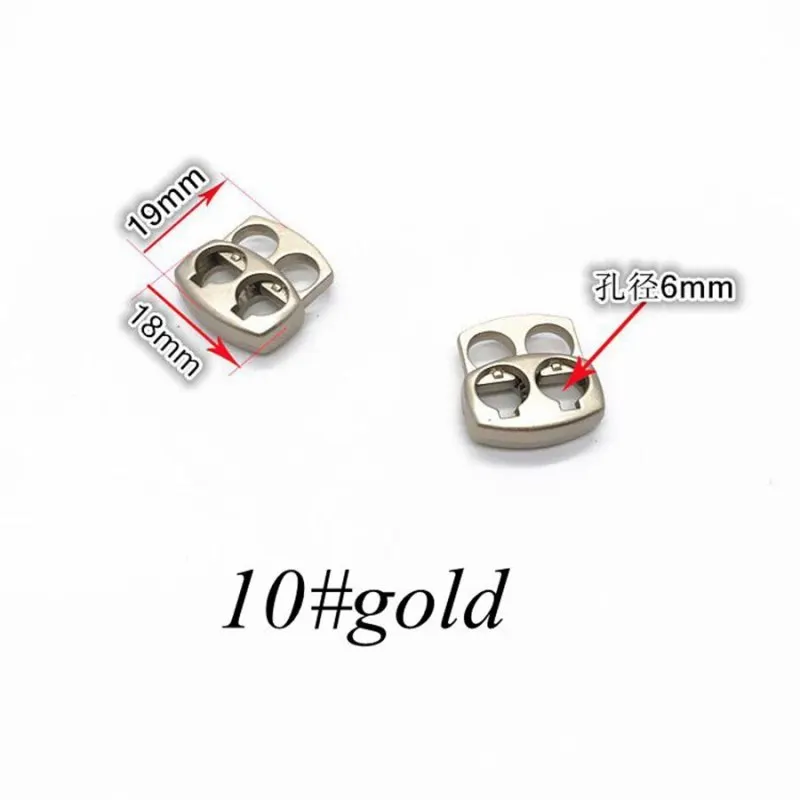 10 шт. металлическая пружинная переключатель стопорный шнур черный золотой