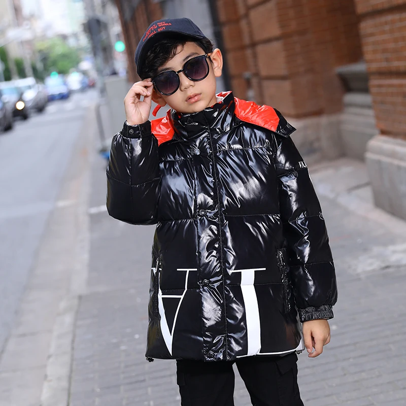 2019 модные пуховики для маленьких мальчиков зимние спортивные Водонепроницаемые