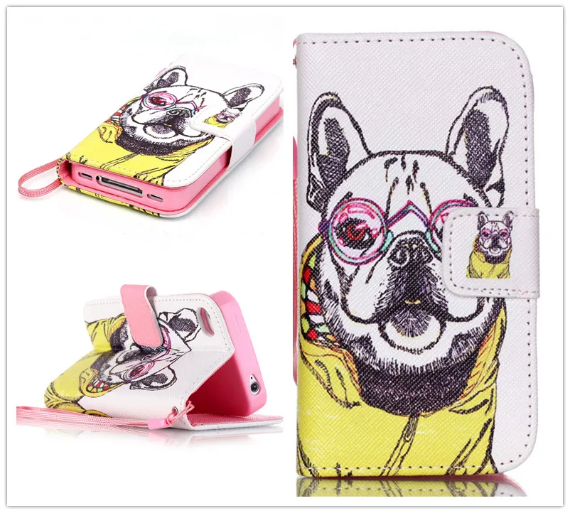 Fashion Brand Cover Flip Wallet with Stand Soft TPU Leather Case For Apple iphone 5 5s SE 4 4s 6 6s 4.7 inch Bags | Мобильные