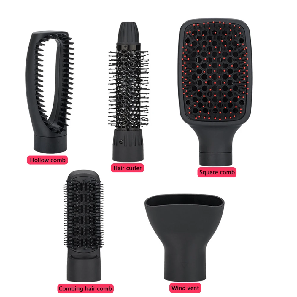5 в 1 многофункциональная сушилка для волос волумайзер вращающаяся щетка бигуди
