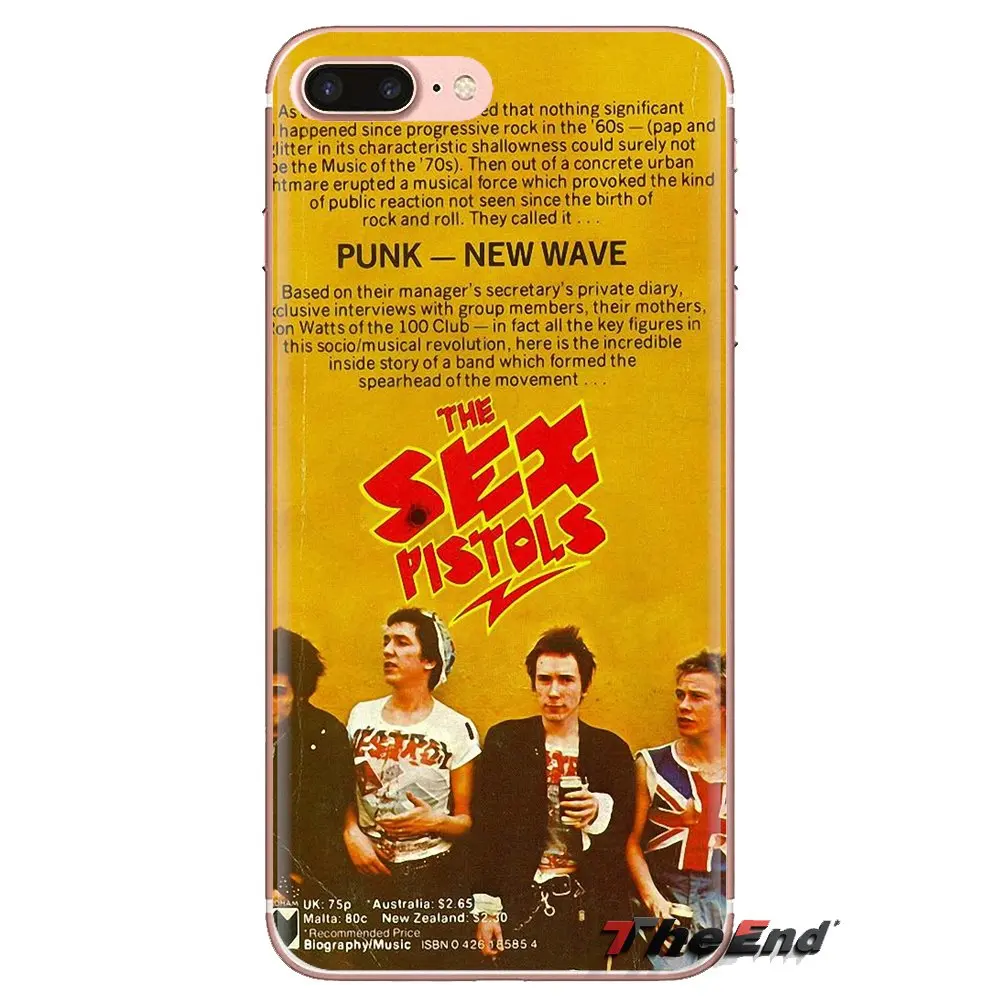 Сексуальные пистолеты Fawns 1975 Лондон для Xiaomi Redmi 4A S2 Note 3 3S 4 4X5 Plus 6 7 6A Pro Pocophone F1 мягкие