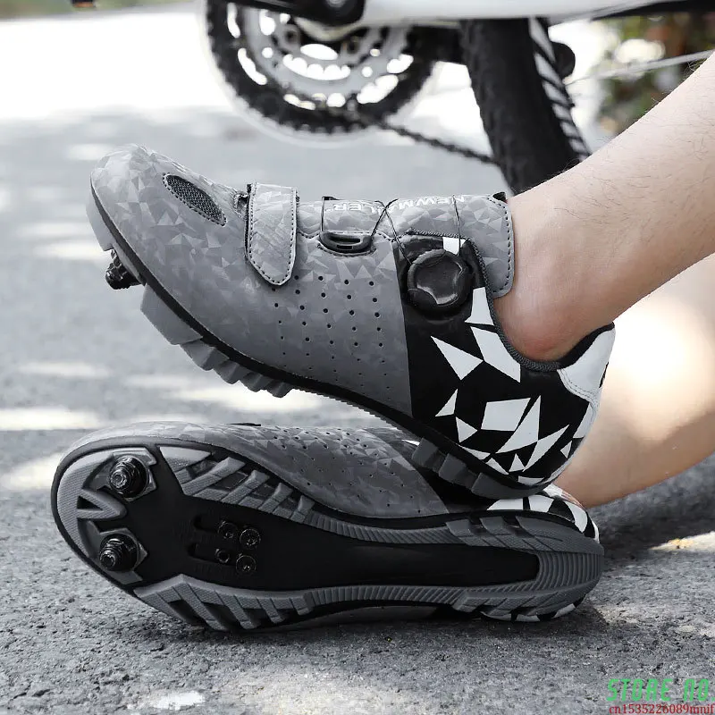 

Men Breathable Racing Road Bike Shoes Self-locking Professional Bicycle Sneakers Sports Shoes