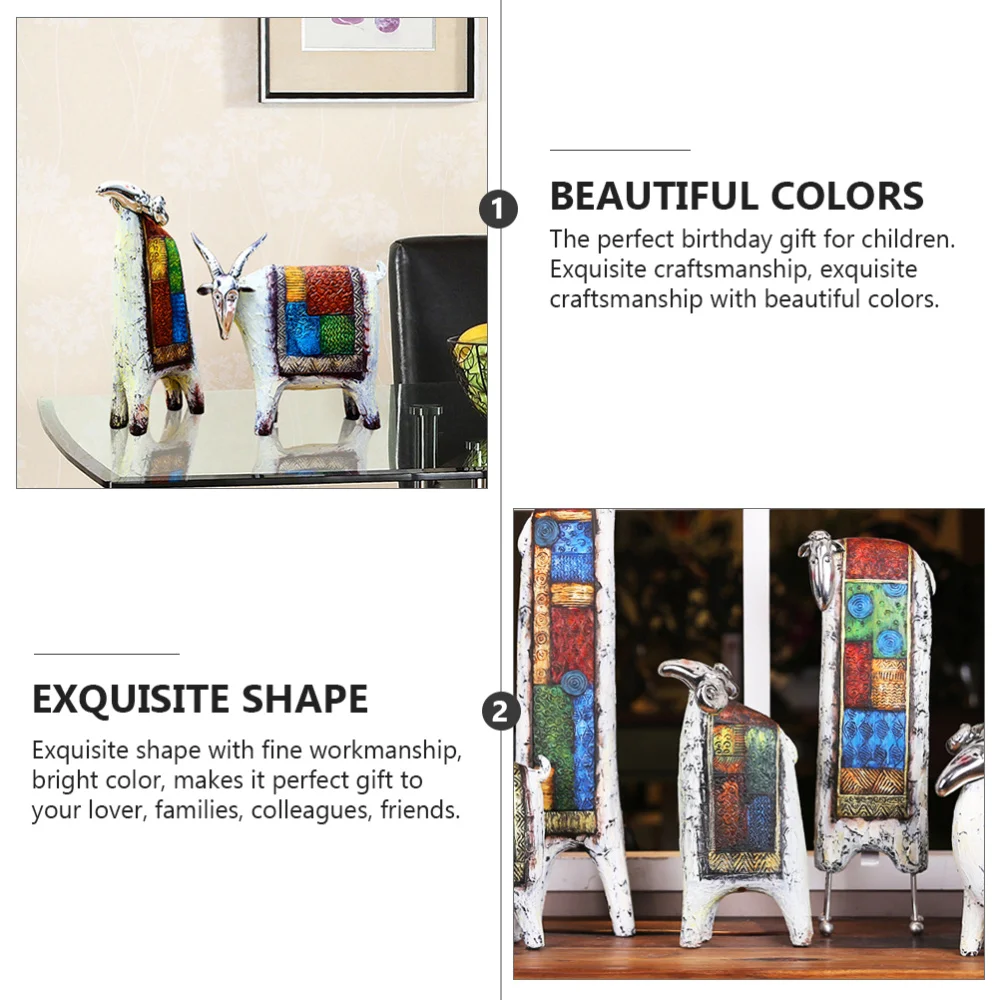 

Decorative Resin Animal Sheep Craft Resin Craft Tabletop Adornment for Home