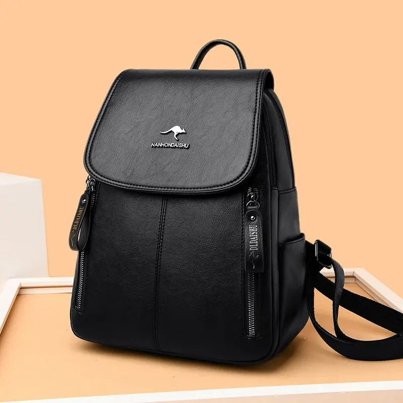 

Новая модная универсальная простая Вместительная дорожная школьная сумка на плечо из натуральной кожи, рюкзаки для женщин, кошельки, сумки