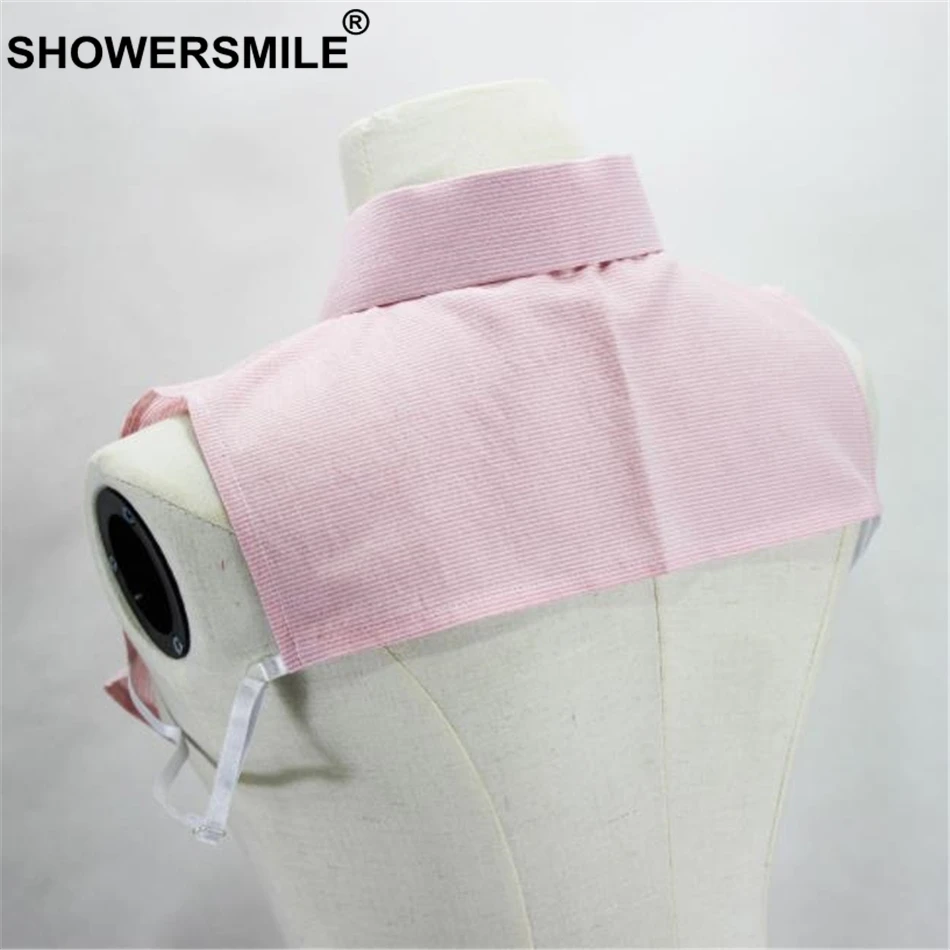 SHOWERSMILE лацкан с воротником обманкой для женщин розового цвета Без застежки