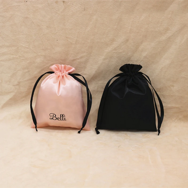 50 шт. атласные мешочки на шнурке для упаковки волос|Упаковка и стойки украшений| |