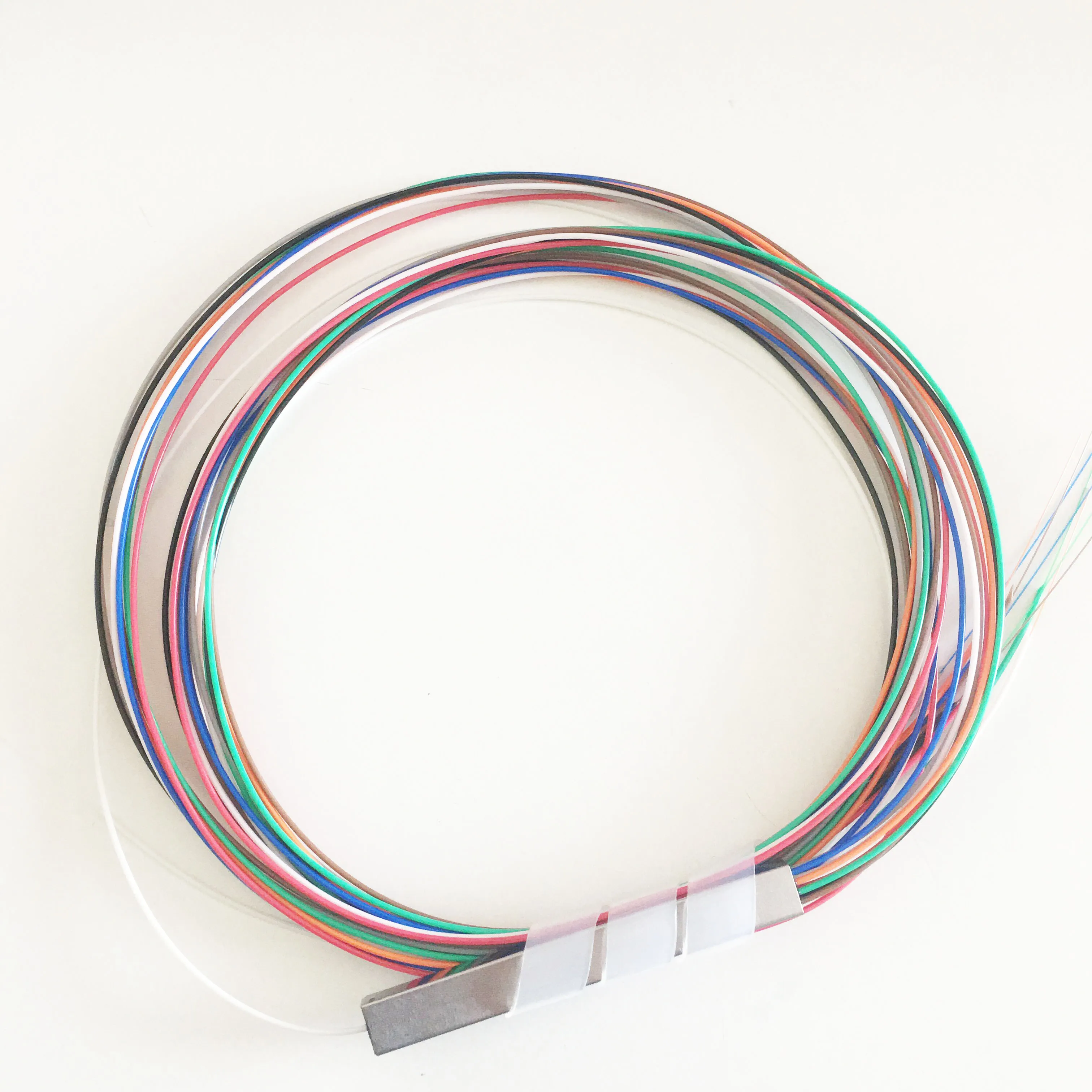 10 шт. волоконно оптический оголенный сплиттер ПЛК без разъема ЦВЕТНОЙ кабель 1x2 1x4