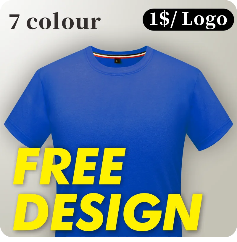 

Summer casual round neck high-quality T-shirt custom printing and embroidery