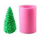 3D воск свечи рождественской елки силиконовые формы Рождественский подарок форма для десерта желе Мороженое ароматерапевтическая свеча формы ручной работы формы для мыла