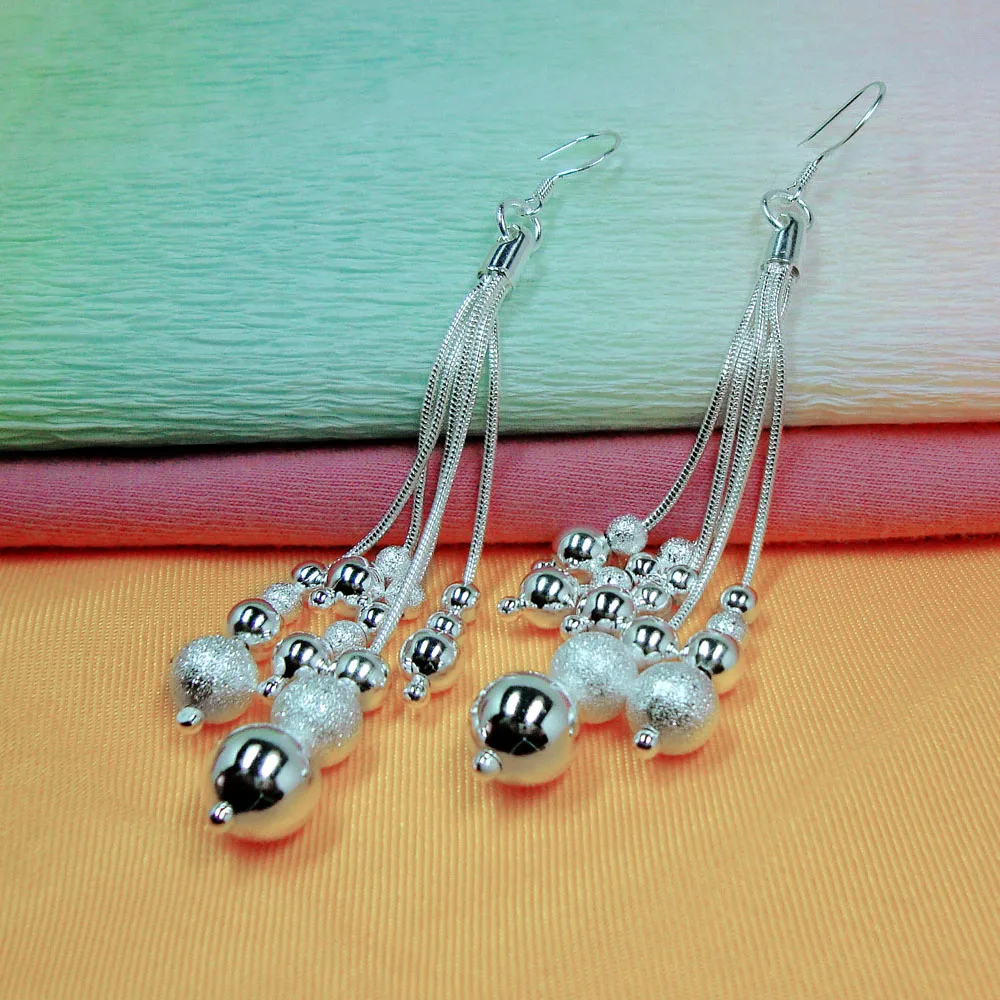 Богемные простые серьги из серебра 925 пробы для женщин. Серьги с круглыми