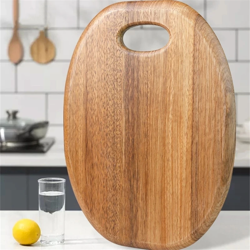 

Home Kitchen Whole Solid Wood Cutting Board Fruit Bread steak cutting Trays Chopping Board Wooden Plate