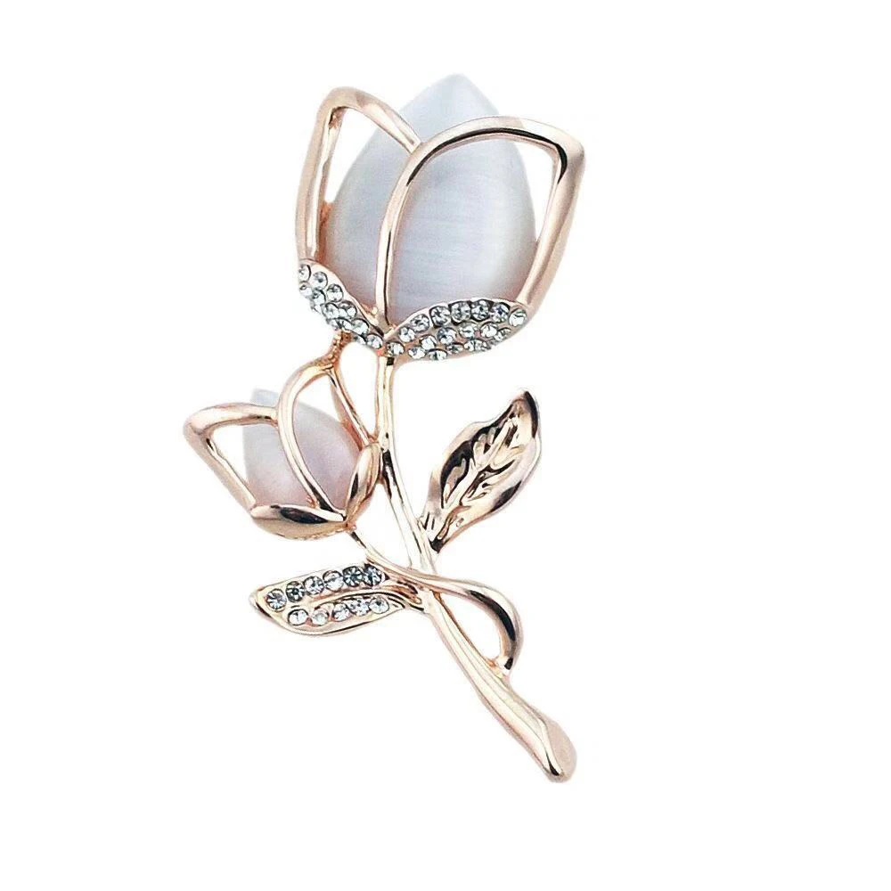 Женское Ювелирное Украшение с опалом из нержавеющей стали|Броши| |