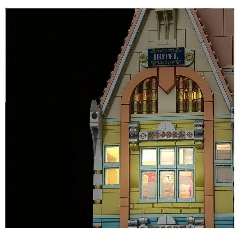 

Sembo 601146 блоки детские строительные игрушки подарок для девочек плоский дом пазл с освещением без коробки