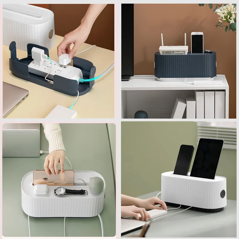 Скидка Органайзер для кабелей, деревянный ящик для хранения сетевых лент, коробка для управления зарядным устройством, пылезащитная крышка, сетев...