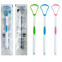 silicone tongue cleaning scraper brush tongue scraper cleaner keep fresh oral hygiene care manual tongue coating removal