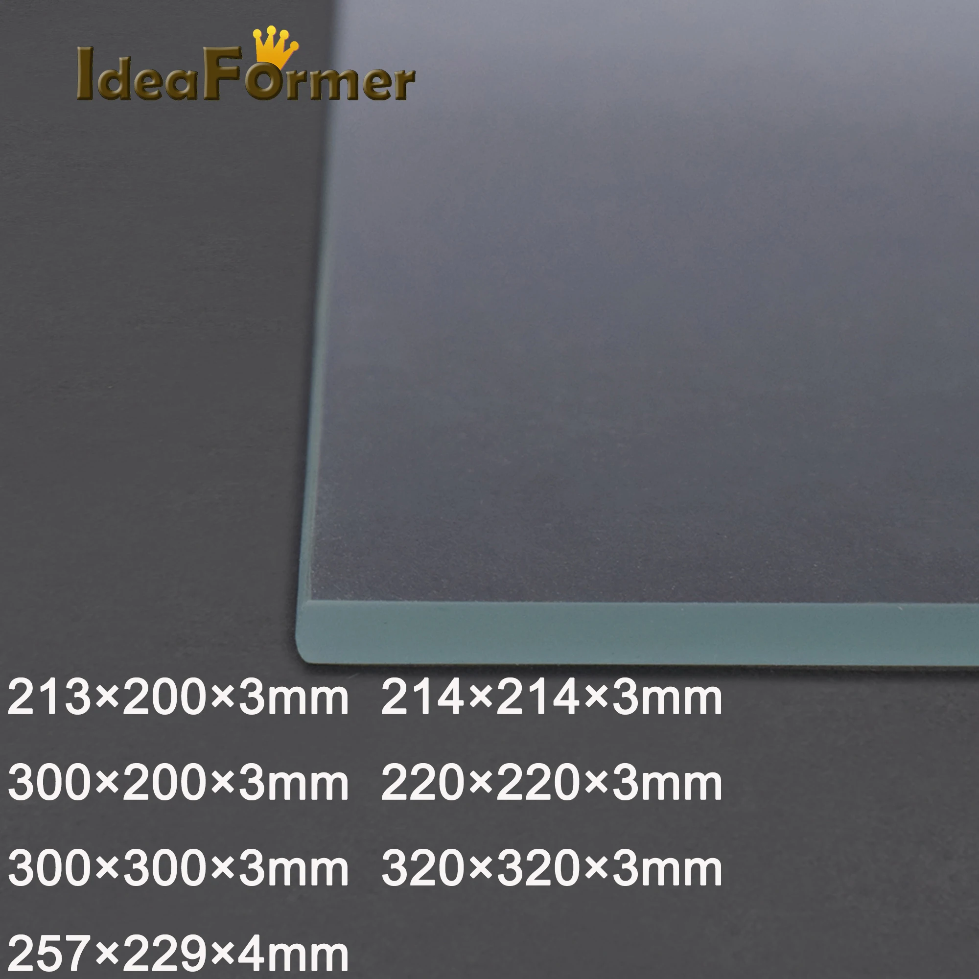 

3D Printer Accessories Reprap MK2 Heat Bed Borosilicate Glass Plate 213/200/214/300/320/257/229mm Tempered Glass for heated bed