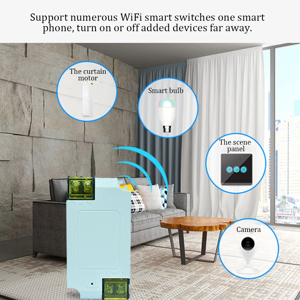 3000 Вт 15а wifi переключатель модуль умный дом беспроводной приложение