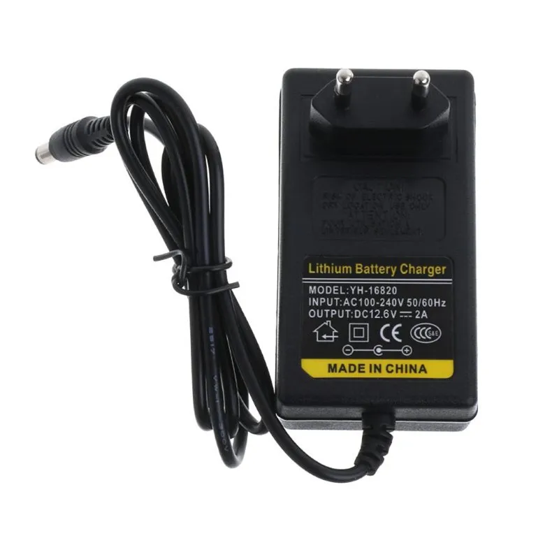 12 6 V DC 1A зарядное устройство Интеллектуальный литий-ионный адаптер питания ЕС США