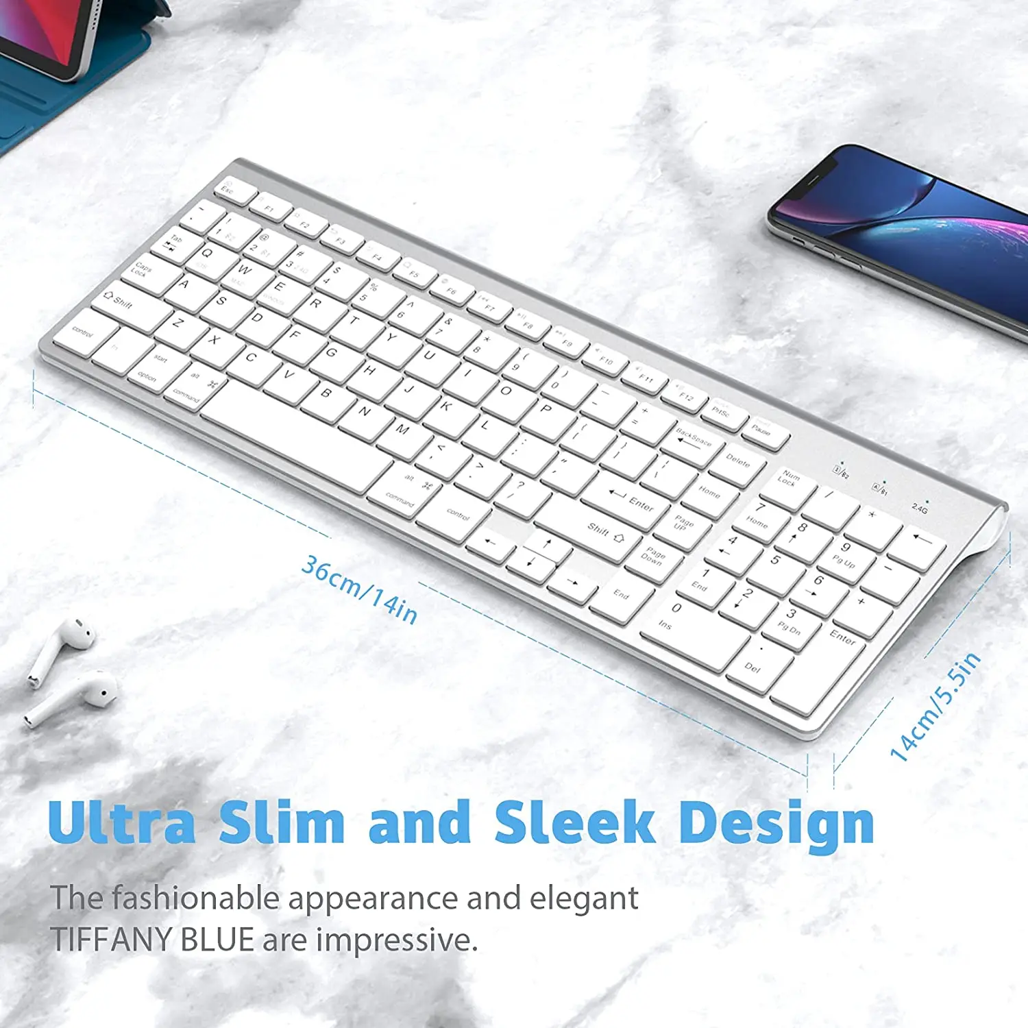 Беспроводная Bluetooth-клавиатура технология подключения 2 4 ГГц эргономичный дизайн