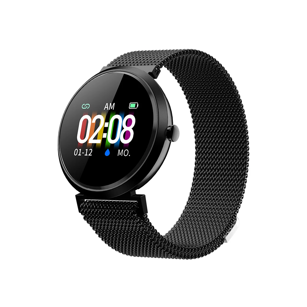 

LED Smart band watch IP67 waterproof Tempered glass Activity Fitness tracker Heart rate monitor BRIM Men women smartwatch