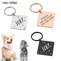 personalized pet dog tags engraved cat diy tags customized for puppy kitten pets identity at home id tags dog collar accessories