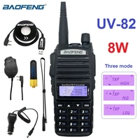 baofeng uv 82 8w high power walkie talkie uhfvhf cb radio transceiver long range 10km amateur ham radio station scanner uv 82