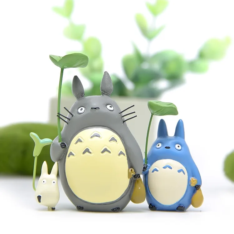 3 шт. пейзаж садоводческая кукла с листьями Chirping Totoro домашний Декор Аксессуары